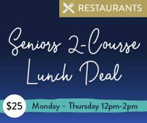 Seniors 2 Course Lunch | Restaurants | Mindil Beach Casino Resort